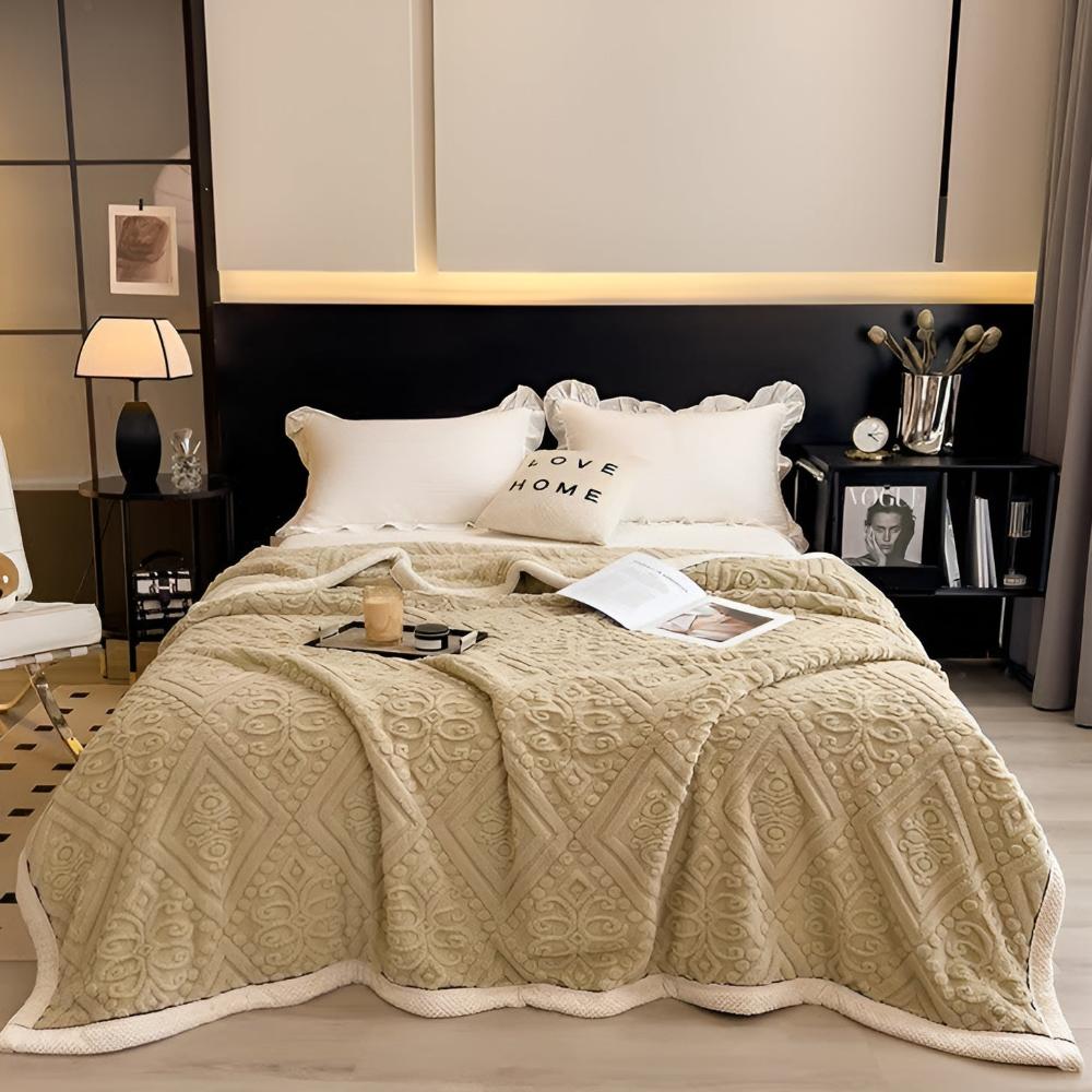 Luxe Velvet Mandala Throw Blanket with Plush Texture | Cozy Comfort for All Seasons 5