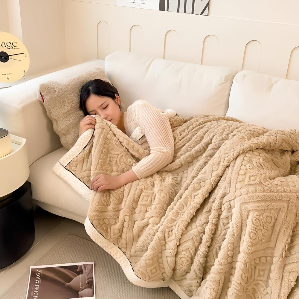 Luxe Velvet Mandala Throw Blanket with Plush Texture | Cozy Comfort for All Seasons 8