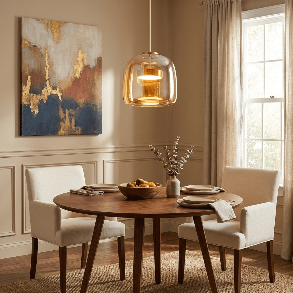 Metro Sphere | Glass Pendant Lighting with Elegant Design | Adjustable Height for Modern Home Decor 2
