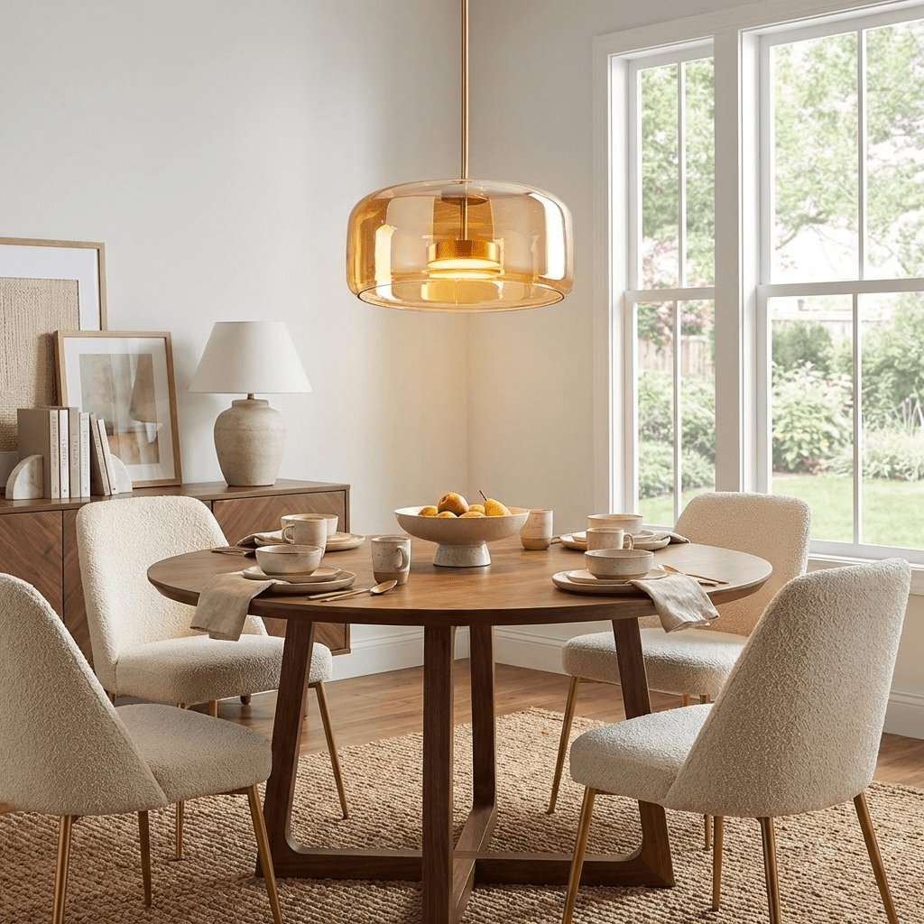 Metro Sphere | Glass Pendant Lighting with Elegant Design | Adjustable Height for Modern Home Decor 4