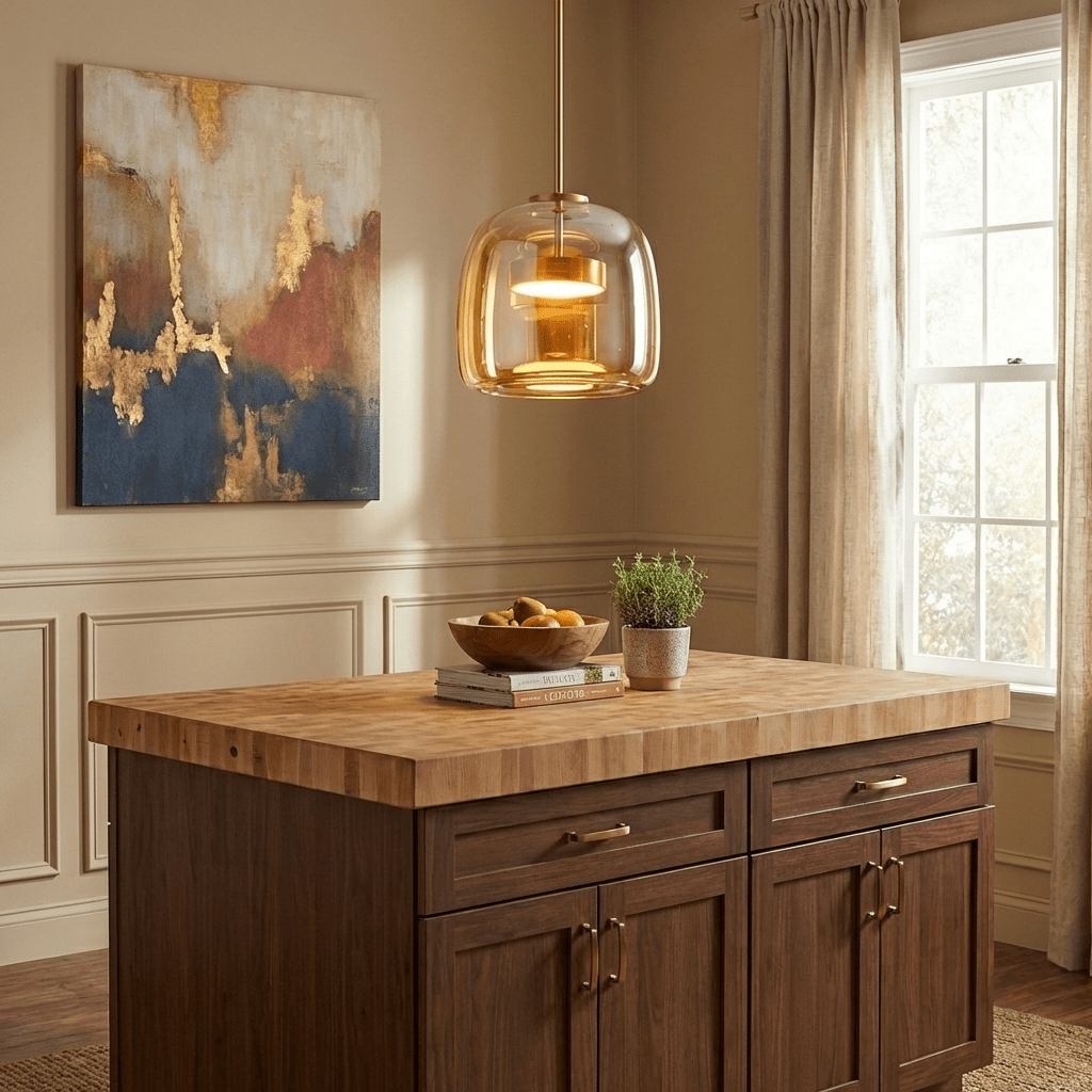 Metro Sphere | Glass Pendant Lighting with Elegant Design | Adjustable Height for Modern Home Decor 5