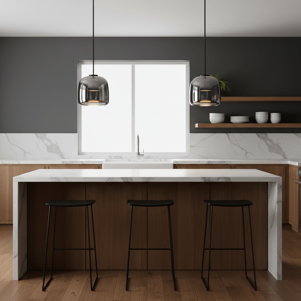 Metro Sphere | Glass Pendant Lighting with Elegant Design | Adjustable Height for Modern Home Decor 6