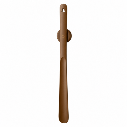 Ergonomic Walnut Shoehorn with Magnetic Wall Mount | Extra-Long Handle for Effortless Footwear Access