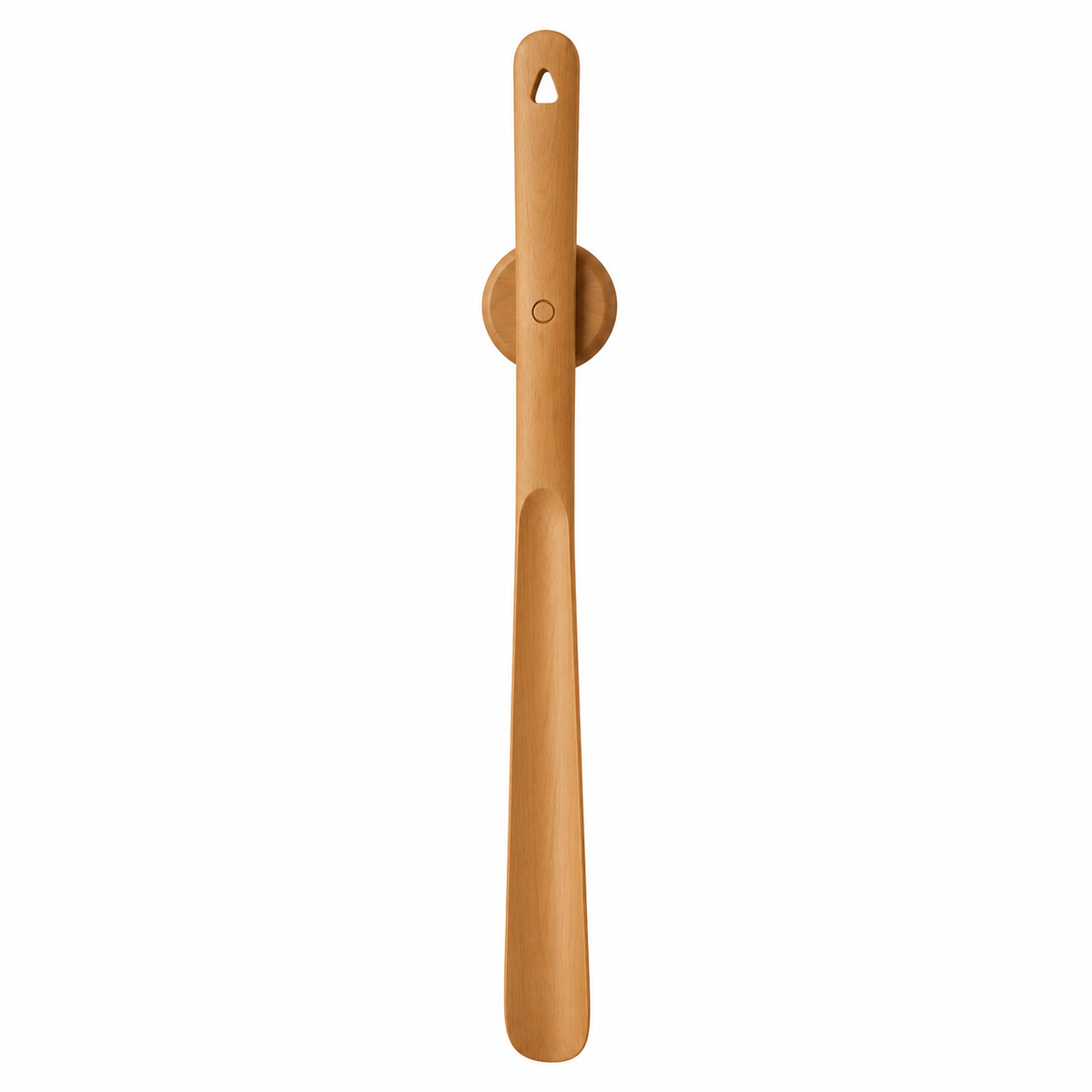 Ergonomic Walnut Shoehorn with Magnetic Wall Mount | Extra-Long Handle for Effortless Footwear Access