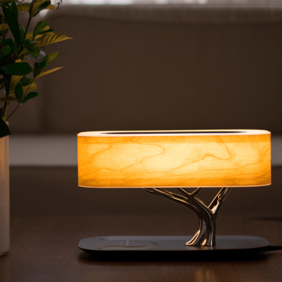 Modern Aesthetic | Table Lamp with Wireless Charging & Bluetooth Speakers | Stylish Design for Convenience 2