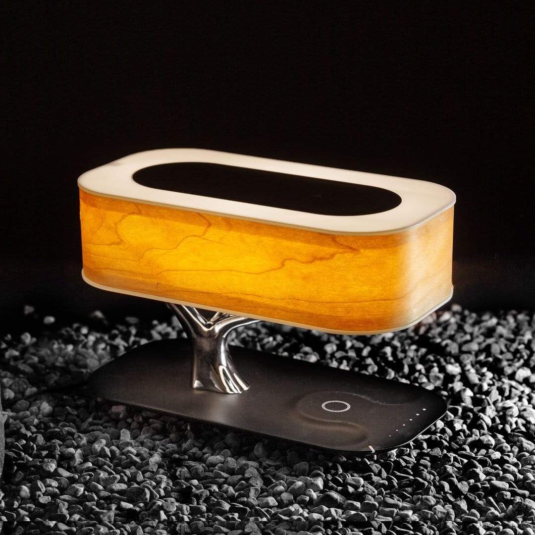 Modern Aesthetic | Table Lamp with Wireless Charging & Bluetooth Speakers | Stylish Design for Convenience 6