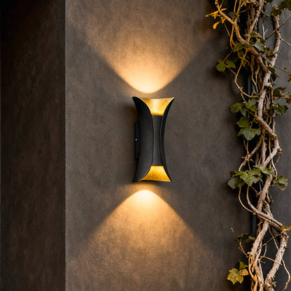 Modern Curved Wall Light | Dual-Directional LED Sconce with Elegant Design | Outdoor Illumination for Enhanced Aesthetics 5
