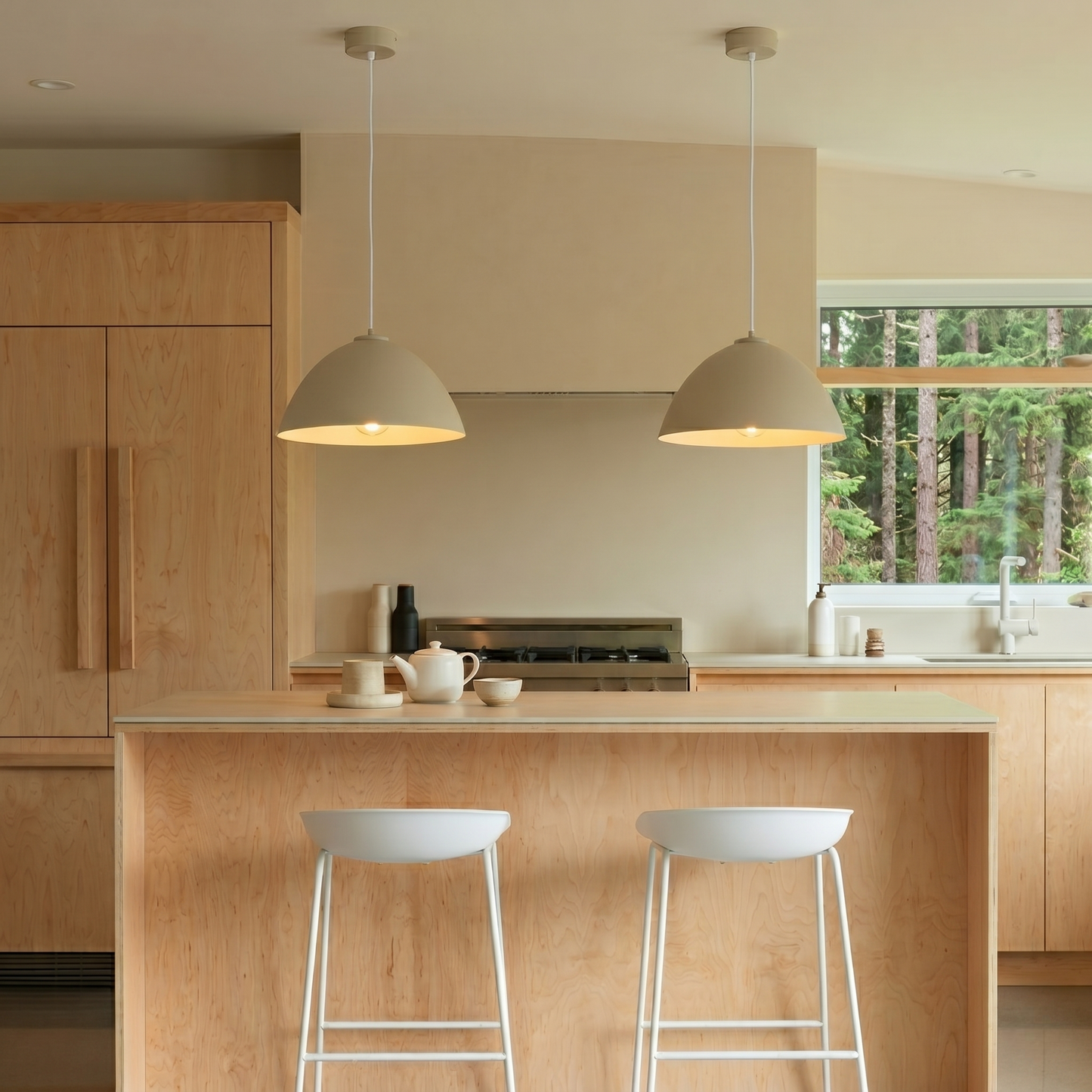 Modern Dome Pendant Light | Adjustable Height Illumination | Perfect for Kitchen Island Lighting 3