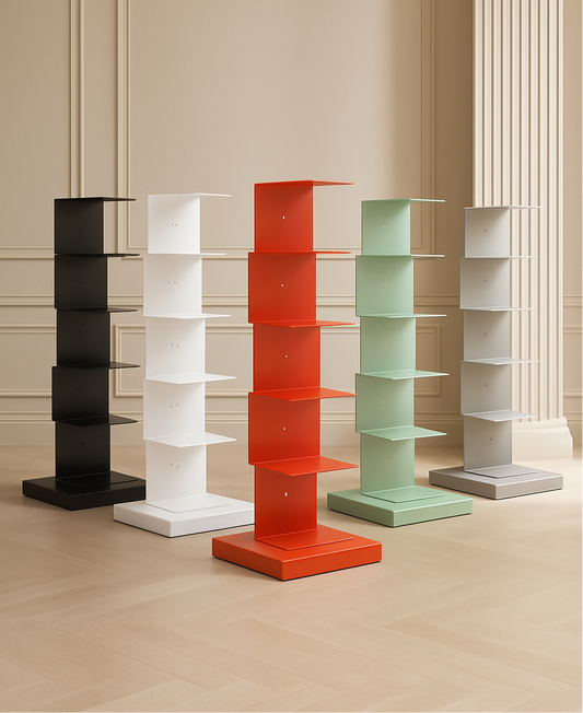 Modern Floating Bookshelf | Sleek Metal Design with Invisible Aesthetic | Space-Saving Vertical Storage for Contemporary Interiors 0