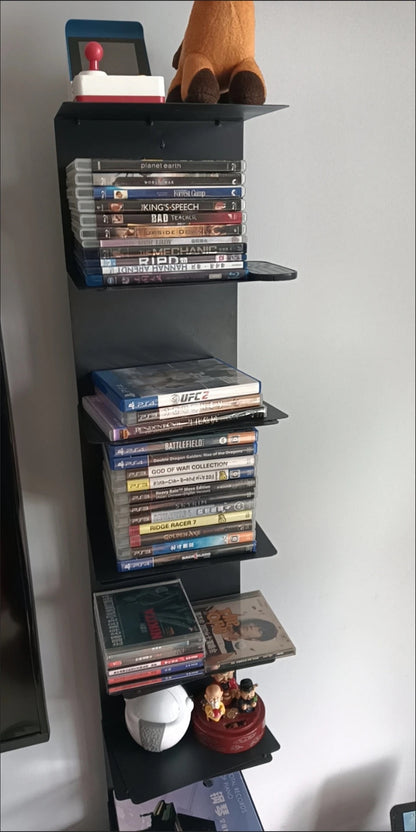 Modern Floating Bookshelf | Sleek Metal Design with Invisible Aesthetic | Space-Saving Vertical Storage for Contemporary Interiors 6