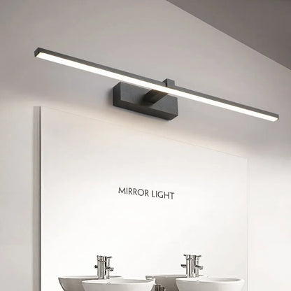 Modern LED Wall Lamp | Waterproof Bathroom Wall Lights with Bright Illumination | Sleek Design for Effortless Makeup Application 0