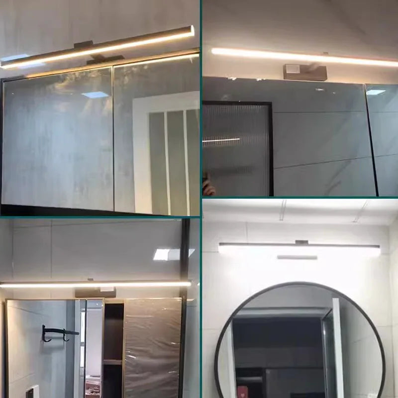 Modern LED Wall Lamp | Waterproof Bathroom Wall Lights with Bright Illumination | Sleek Design for Effortless Makeup Application 4