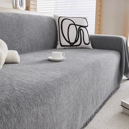 Modern Minimalist Couch Cover with Pet-Friendly Chenille Fabric | Water-Resistant Protection for Stylish Living Room 2