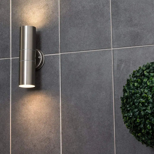 Modern Outdoor Wall Lamp | Stainless Steel Exterior Wall Lights with Up/Down Spotlight | IP65 Waterproof for Reliable Outdoor Illumination 2
