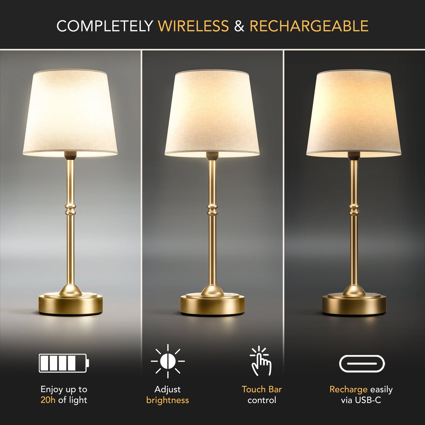 Modern Table Lamp | Adjustable Brightness & Stylish Design | Perfect for Bedrooms and Desks 4
