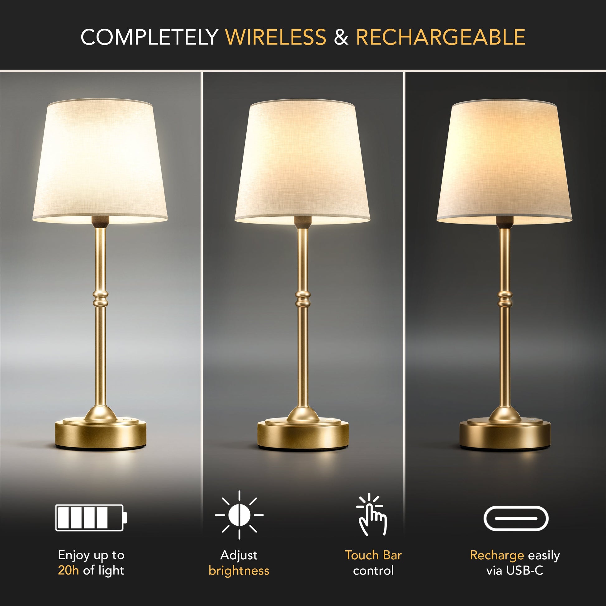 Modern Table Lamp | Adjustable Brightness & Stylish Design | Perfect for Bedrooms and Desks 4