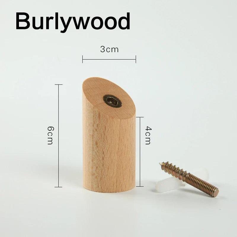Modern Timber Wall Hook | Angular Design with Handcrafted Finish for Stylish Organization 0