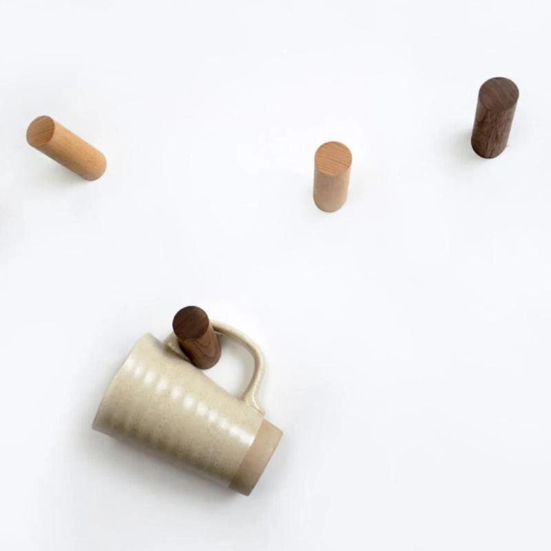 Modern Timber Wall Hook | Angular Design with Handcrafted Finish for Stylish Organization 4