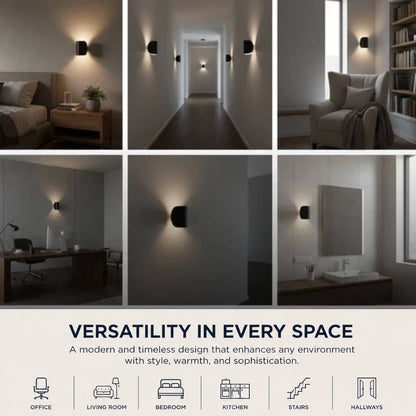 Modern Wall Sconce Lighting | Adjustable Up & Down Light with Dual Color Options | Stylish Fixture for Ambient Illumination 7