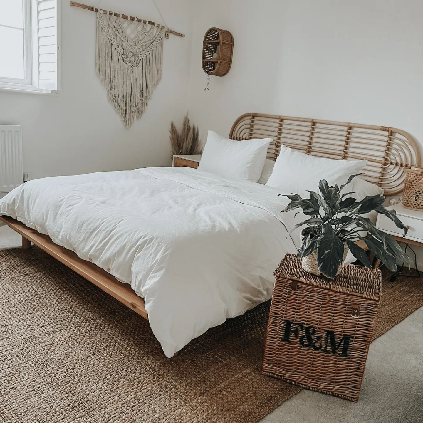 Natural Jute Area Rug | Rustic Handwoven Design with Durable Texture | Cozy Accent for Living Spaces 2