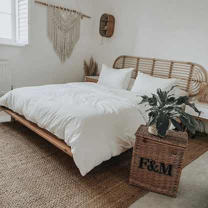 Natural Jute Area Rug | Rustic Handwoven Design with Durable Texture | Cozy Accent for Living Spaces 2