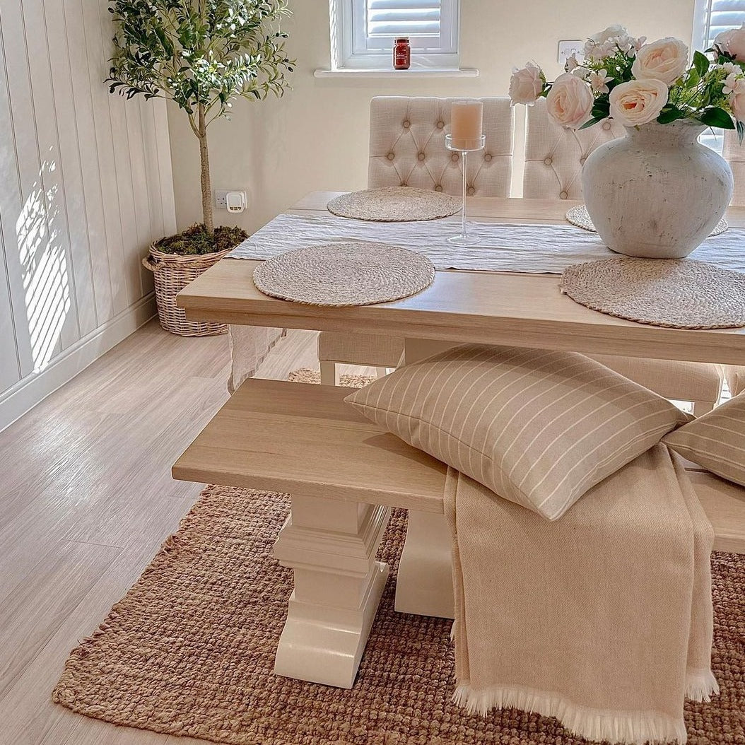 Natural Jute Area Rug | Rustic Handwoven Design with Durable Texture | Cozy Accent for Living Spaces 7