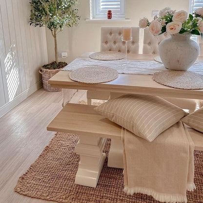 Natural Jute Area Rug | Rustic Handwoven Design with Durable Texture | Cozy Accent for Living Spaces 7