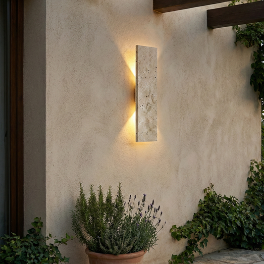Natural Stone | Outdoor Wall Sconce Lighting with Waterproof Design | Elegant Illumination for Sophisticated Spaces 0