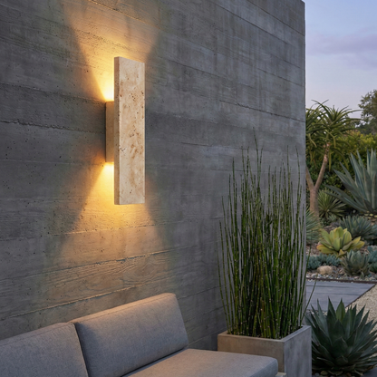 Natural Stone | Outdoor Wall Sconce Lighting with Waterproof Design | Elegant Illumination for Sophisticated Spaces 3