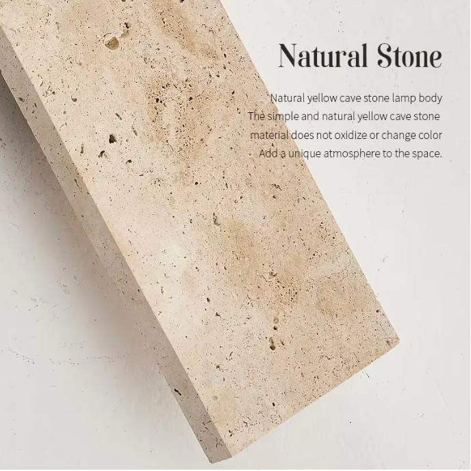 Natural Stone | Outdoor Wall Sconce Lighting with Waterproof Design | Elegant Illumination for Sophisticated Spaces 6