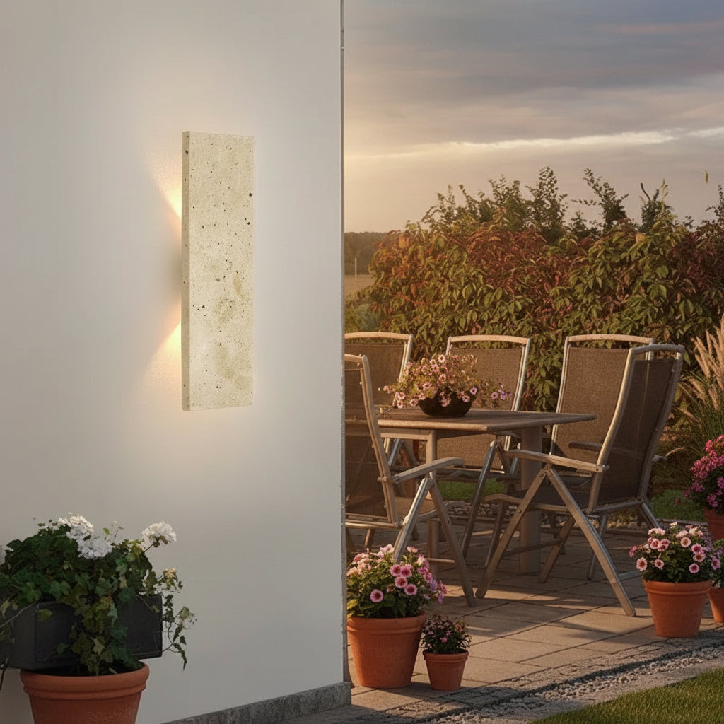 Natural Stone | Outdoor Wall Sconce Lighting with Waterproof Design | Elegant Illumination for Sophisticated Spaces 8
