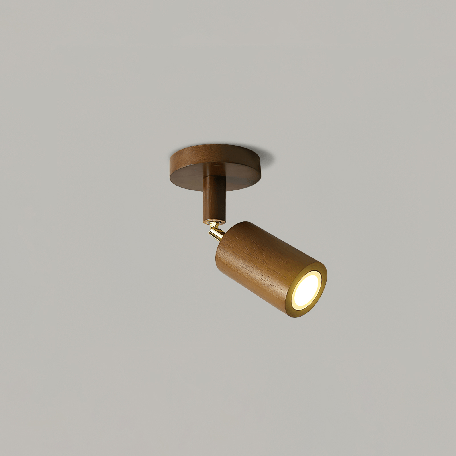 Natural Wood Beam | LED Track Lighting with Dimmable Feature | Stylish Illumination for Home Decor 0