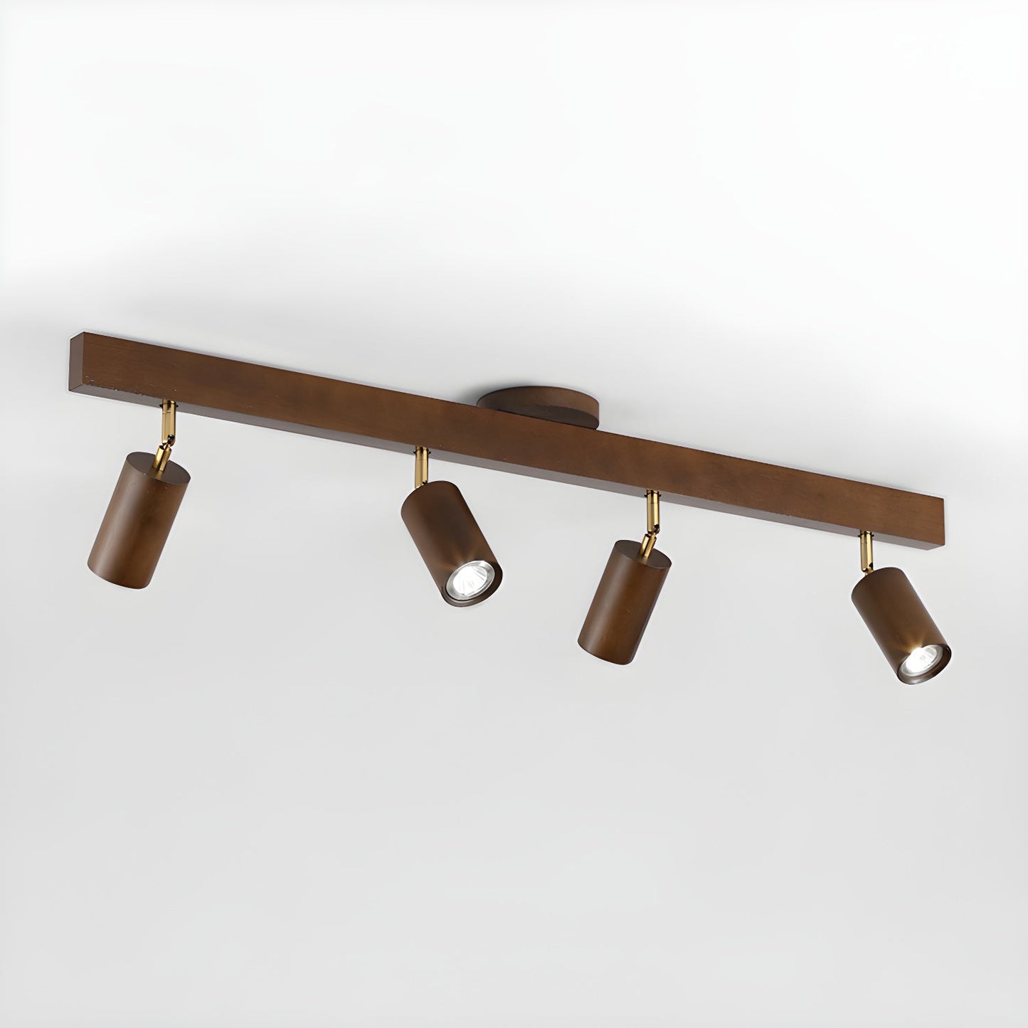 Natural Wood Beam | LED Track Lighting with Dimmable Feature | Stylish Illumination for Home Decor 11