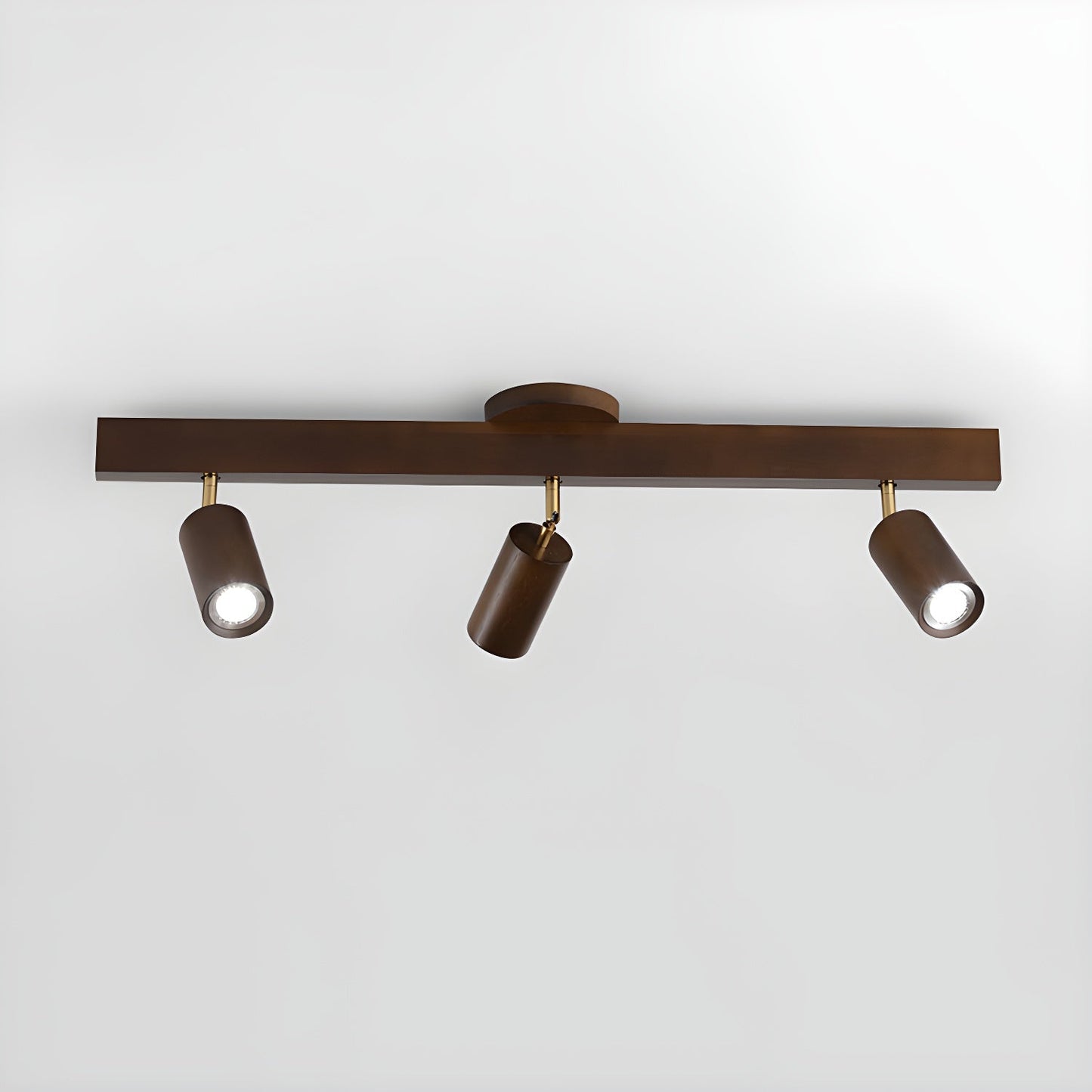Natural Wood Beam | LED Track Lighting with Dimmable Feature | Stylish Illumination for Home Decor 12