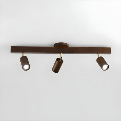 Natural Wood Beam | LED Track Lighting with Dimmable Feature | Stylish Illumination for Home Decor 12