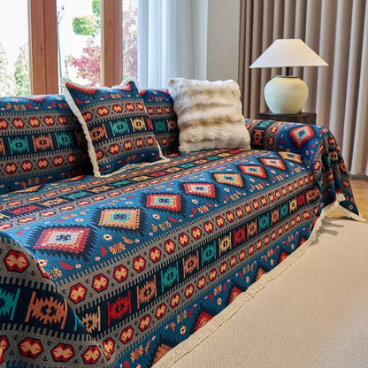 Nomad Dream | Boho Couch Cover with Soft Chenille & Vibrant Pattern | Stylish Protection for Pet-Friendly Homes 6