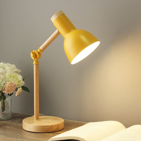 Nordic Charm | Wooden Desk Lamp with Adjustable Light Angle | Minimalist Design for Cozy Workspaces 0