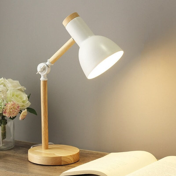 Nordic Charm | Wooden Desk Lamp with Adjustable Light Angle | Minimalist Design for Cozy Workspaces 2