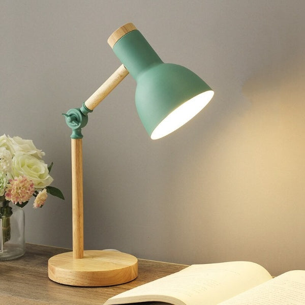 Nordic Charm | Wooden Desk Lamp with Adjustable Light Angle | Minimalist Design for Cozy Workspaces 3