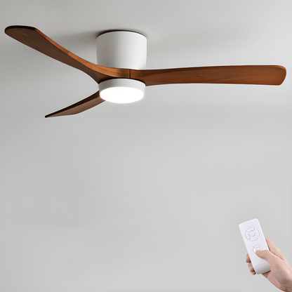 Nordic Collection | Flush Mount Ceiling Fan Light with Adjustable Brightness | Elegant Design for Modern Home Ambiance 12