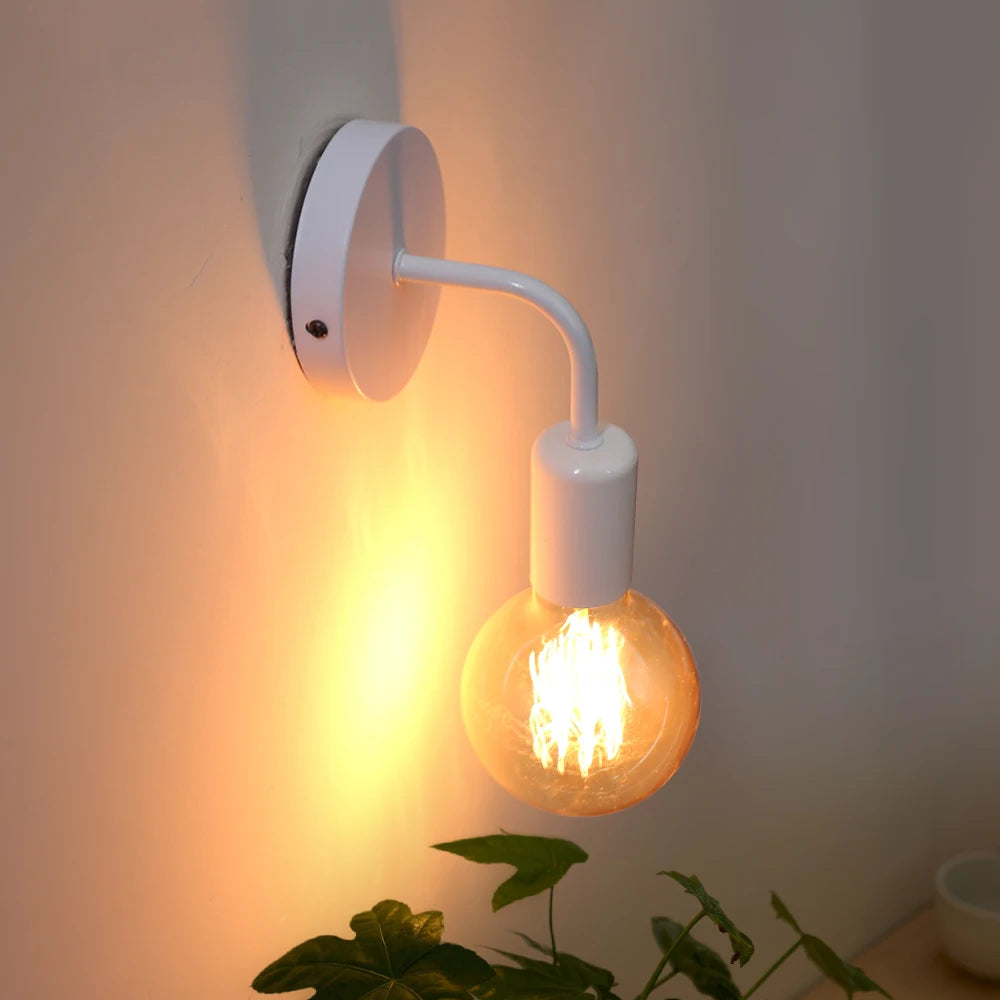 Nordic Modern Wall Sconce Lighting | Iron Black Design with E27 Socket | Elegant Indoor Wall Lamp for Versatile Spaces 3