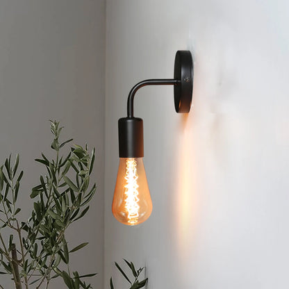 Nordic Modern Wall Sconce Lighting | Iron Black Design with E27 Socket | Elegant Indoor Wall Lamp for Versatile Spaces 4