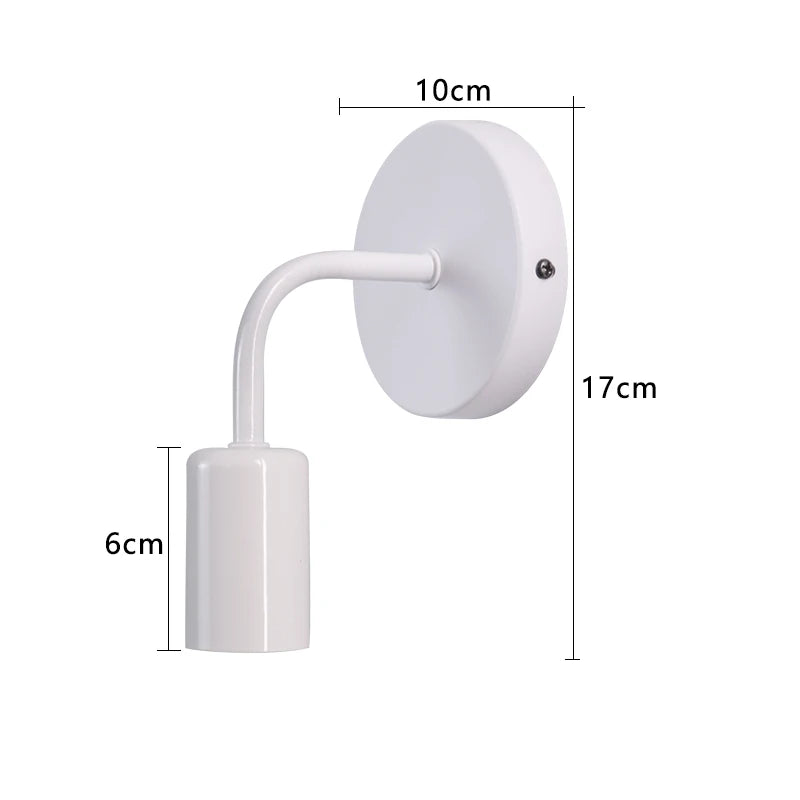Nordic Modern Wall Sconce Lighting | Iron Black Design with E27 Socket | Elegant Indoor Wall Lamp for Versatile Spaces 6
