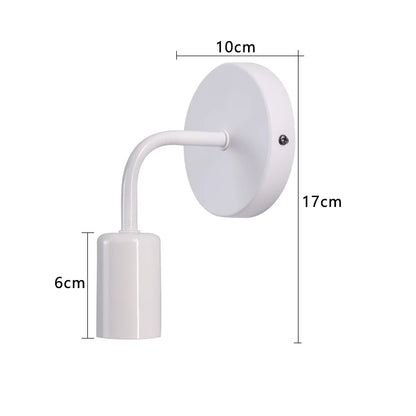 Nordic Modern Wall Sconce Lighting | Iron Black Design with E27 Socket | Elegant Indoor Wall Lamp for Versatile Spaces 6
