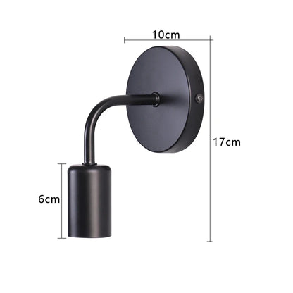 Nordic Modern Wall Sconce Lighting | Iron Black Design with E27 Socket | Elegant Indoor Wall Lamp for Versatile Spaces 7