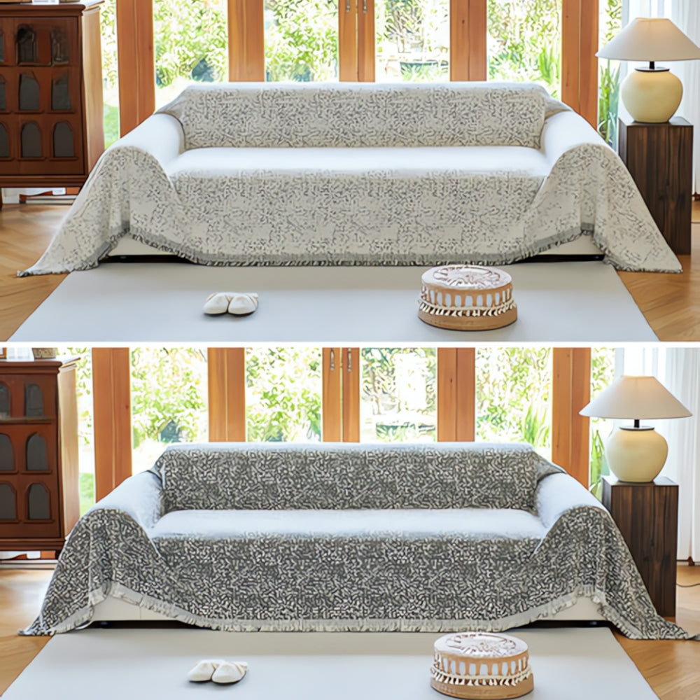 Nordic Speckle | Reversible Couch Cover with Soft Texture | Pet-Friendly Design for Cozy Living Spaces 5