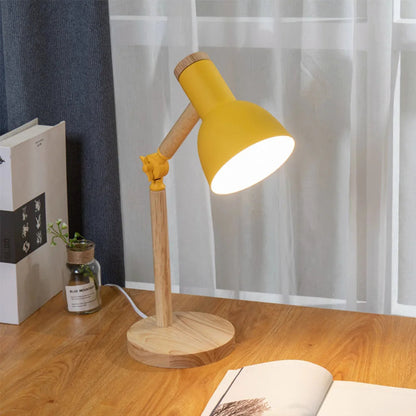 Nordic Wooden Desk Lamp | Adjustable Table Light with Soft Glow | Ideal Bedside Lamp for Study and Relaxation 5