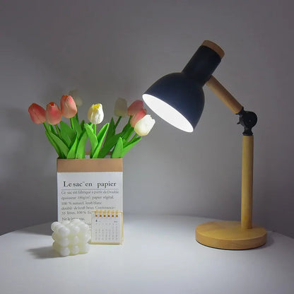 Nordic Wooden Desk Lamp | Adjustable Table Light with Soft Glow | Ideal Bedside Lamp for Study and Relaxation 6