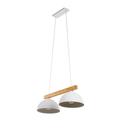 OSLO | Scandinavian Pendant Light with Natural Wood Accent | Adjustable Height for Focused Downward Illumination 1