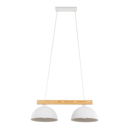 OSLO | Scandinavian Pendant Light with Natural Wood Accent | Adjustable Height for Focused Downward Illumination 5